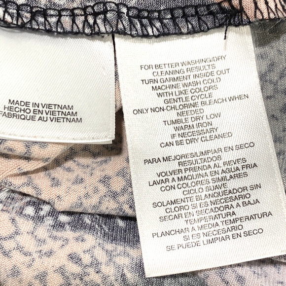 Jones Studio Sleeveless Tank Top Blouse Multicolor Black Peach Pink XL Stretch - Picture 8 of 9